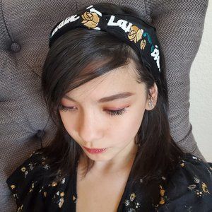 Luxury Designer Inspired Black Label Headband Set